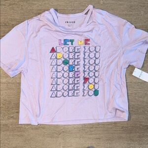 Frayed Lilac Graphic Tee - Adore You Design